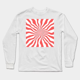 Red Stripes And White Stripes Long Sleeve T-Shirt